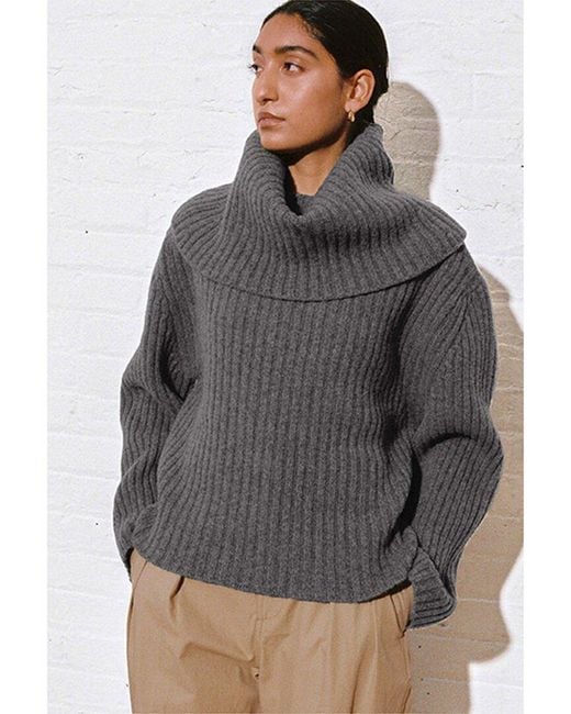 Mara Hoffman Gray Lucca Sweater