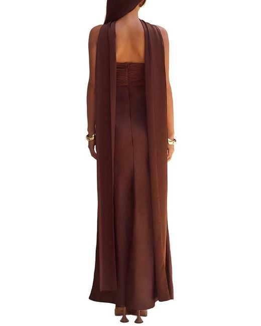 DELI S Purple Solid Maxi Dress
