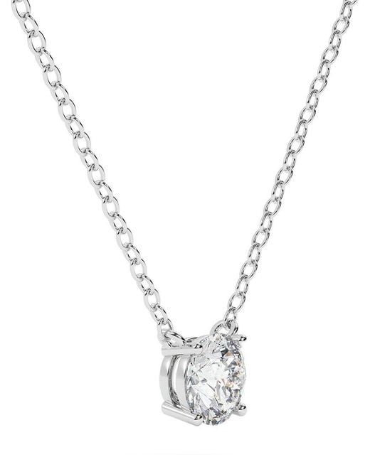 Lab Grown Diamonds Metallic 14K 0.75 Ct. Tw. Lab-Grown Diamond Necklace