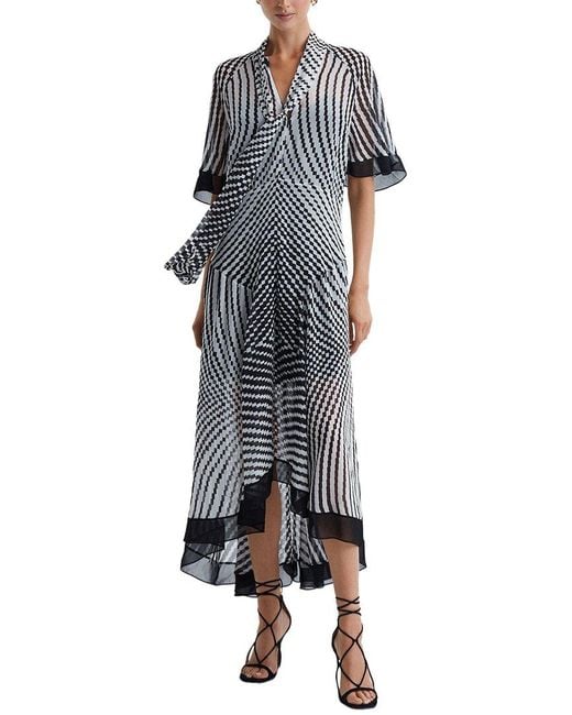 Reiss Blue Anaya Dress