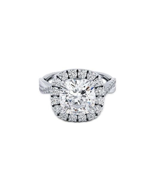 Lab Grown Diamonds White 14k 3.90 Ct. Tw. Lab-grown Diamond Ring