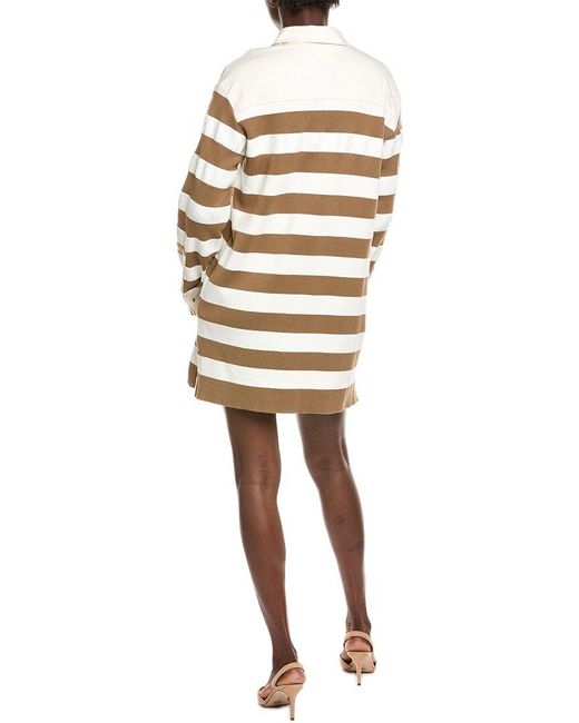 Max Mara White Ribelle Polo Dress