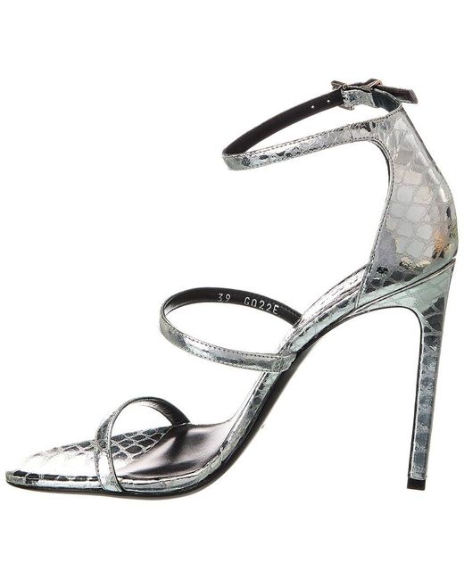 Michael Kors Metallic Collection Nadedge Runway Leather Sandal