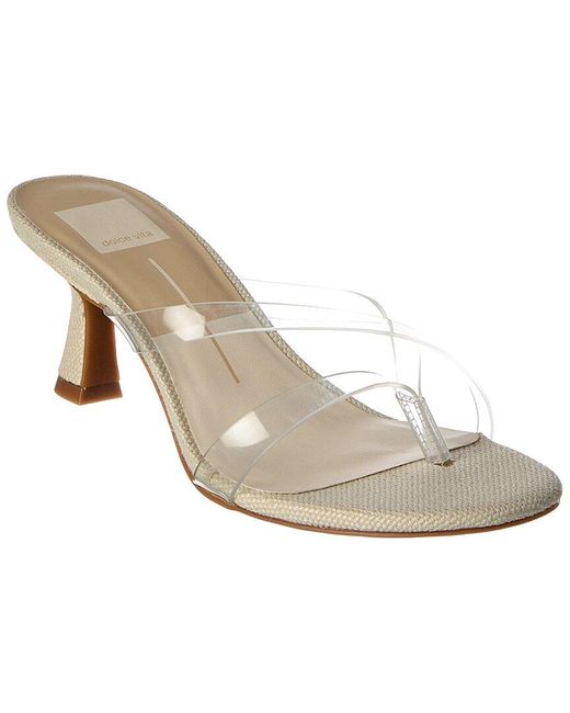 Dolce Vita White Devona Vinyl Sandal