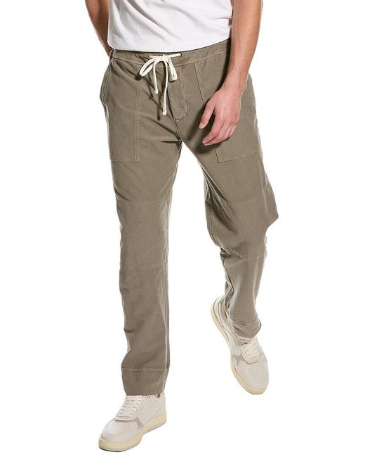 James Perse Gray Knit Twill Cargo Sweatpant for men