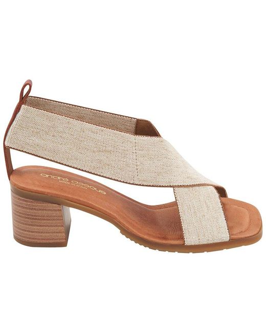 Andre Assous Brown Naira Sandal
