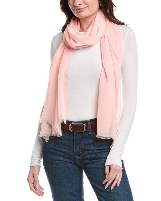 Bruno Magli Multicolor Cashmere-Blend Crinkle Wrap