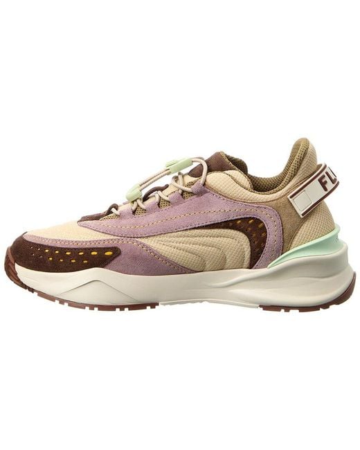 Fendi Pink Flow Mesh & Leather Sneaker