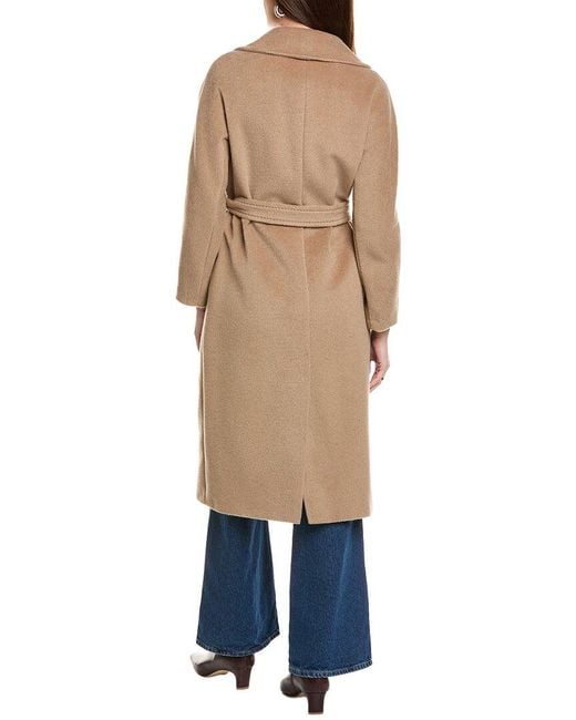 Weekend by Maxmara Natural Tempera Wool, Alpaca, & Mohair-Blend Coat