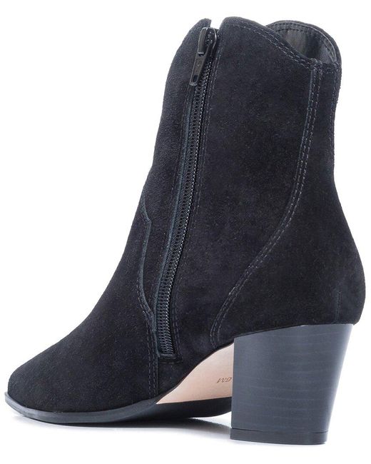Bernardo Blue Split Suede Zipper Boots