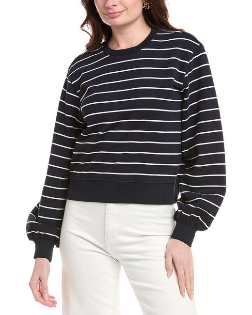 FRAME Blue Blouson Sweatshirt