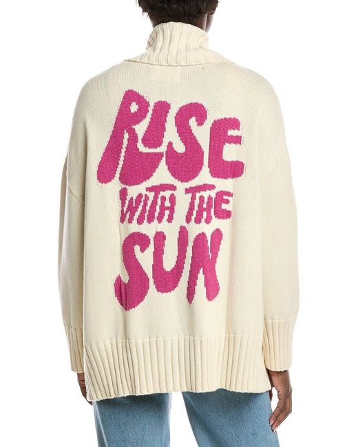 Electric and Rose Natural Shay Shawl Cashmere-Blend Cardigan