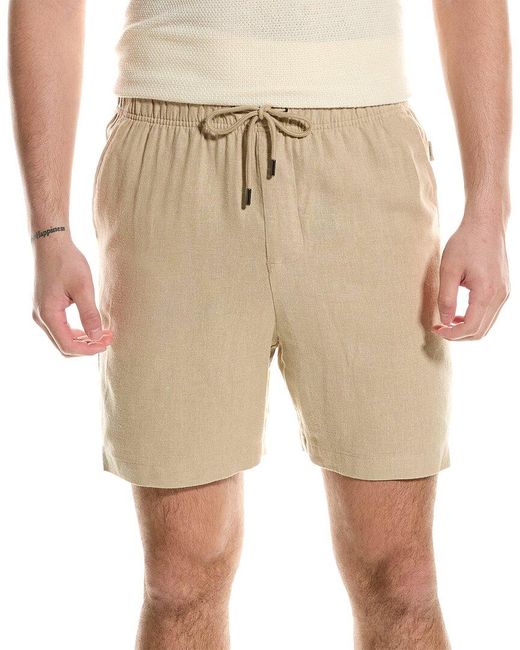 Onia Natural Linen-blend Short for men