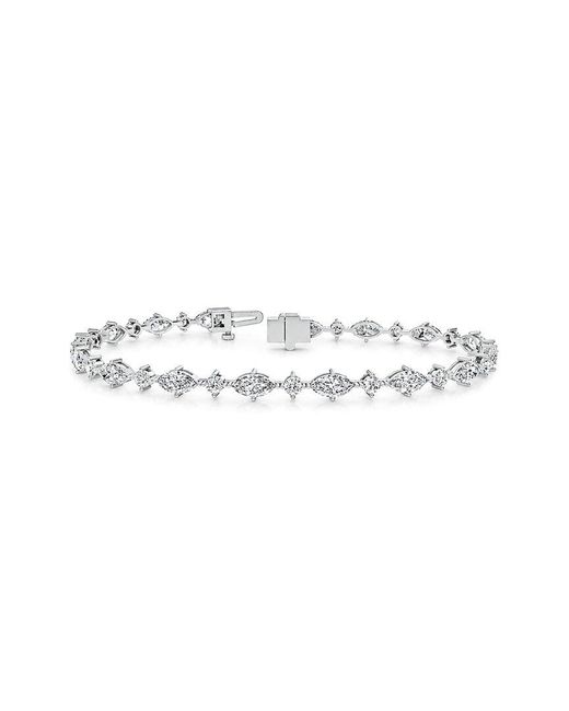 Lab Grown Diamonds White 14K 5.62 Ct. Tw. Lab-Grown Diamond Tennis Bracelet