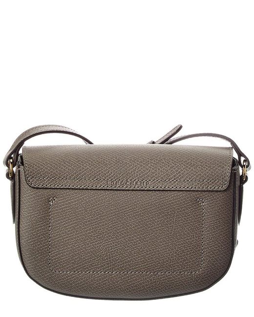 Longchamp Gray Epure Small Leather Crossbody