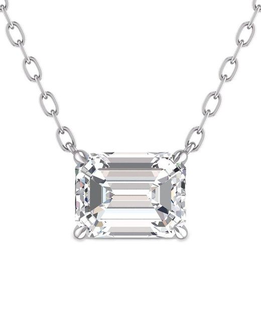 Lab Grown Diamonds Metallic 14k 0.50 Ct. Tw. Lab Grown Diamond Necklace