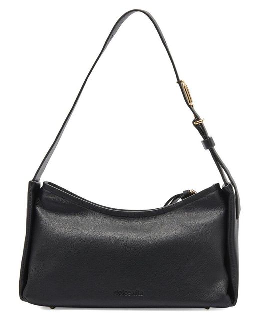 Dolce Vita Black Leather Shoulder Bag