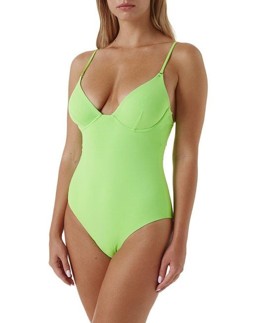 Melissa Odabash Green Seychelles One-Piece