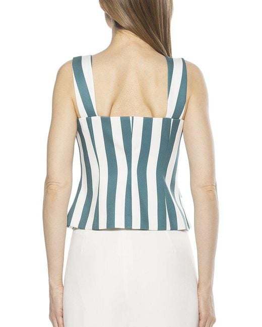 Alexia Admor Blue Poelne Vest Top