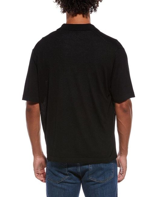 Theory Black Relaxed Sweater Shirt for men