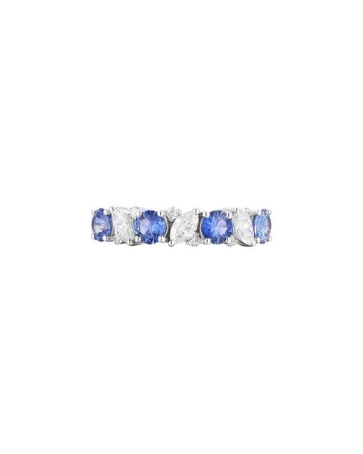 Gregg Ruth Blue 14K 1.65 Ct. Tw. Diamond & Sapphire Ring