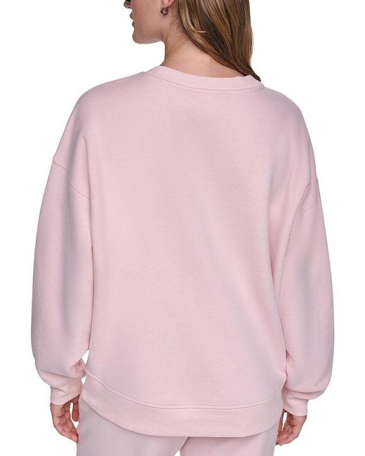 DKNY Pink Pullover Sweatshirt