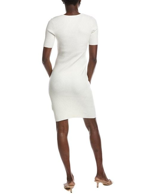 Boss White Hugo Fesco Sweaterdress