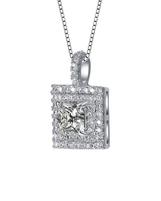 Genevive Jewelry White Pendant Necklace