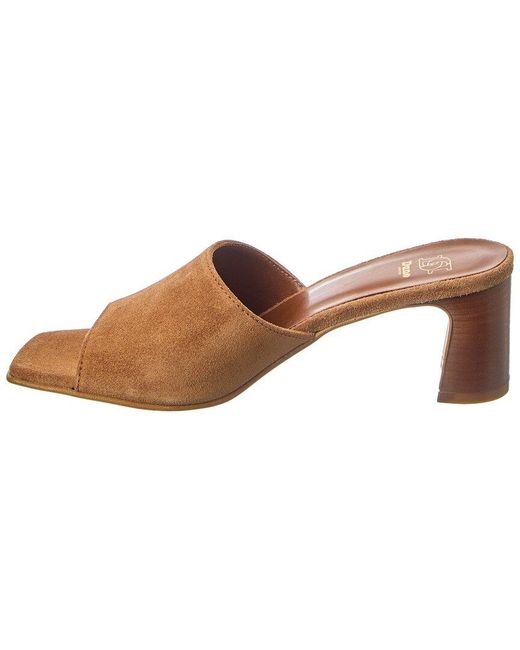 Dune Brown Jule Suede Sandal