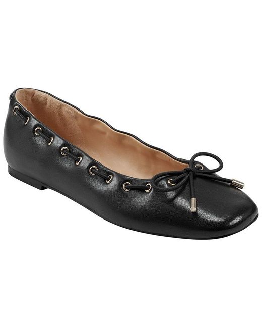 Marc Fisher Black Letizia Leather Casual Shoe