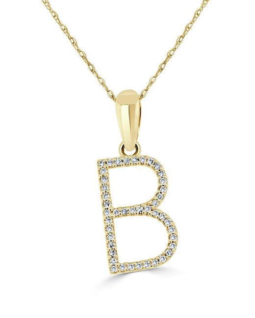 Sabrina Designs Metallic 14K 0.11 Ct. Tw. Diamond Necklace