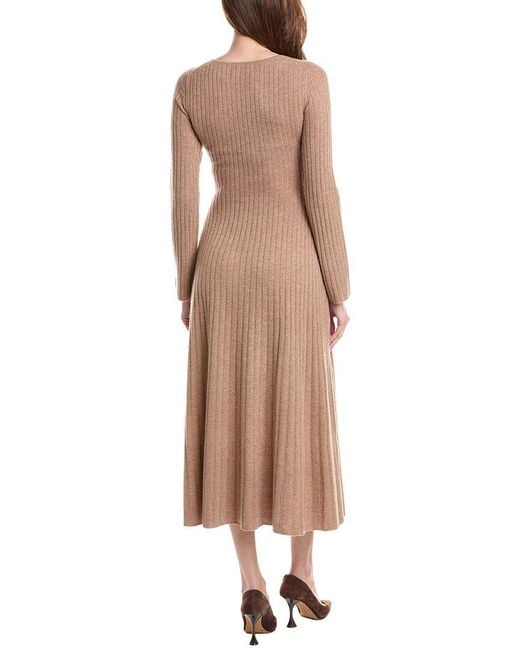 NAADAM Brown Wool & Cashmere-Blend Sweaterdress