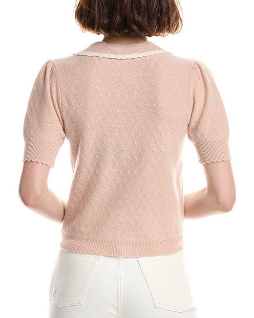 FRAME White The Cashmere Sailor Sweater
