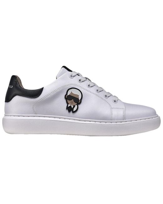 Karl Lagerfeld White Leather Sneaker for men