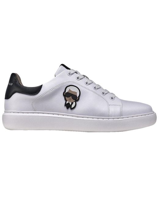 Karl Lagerfeld White Leather Sneaker for men