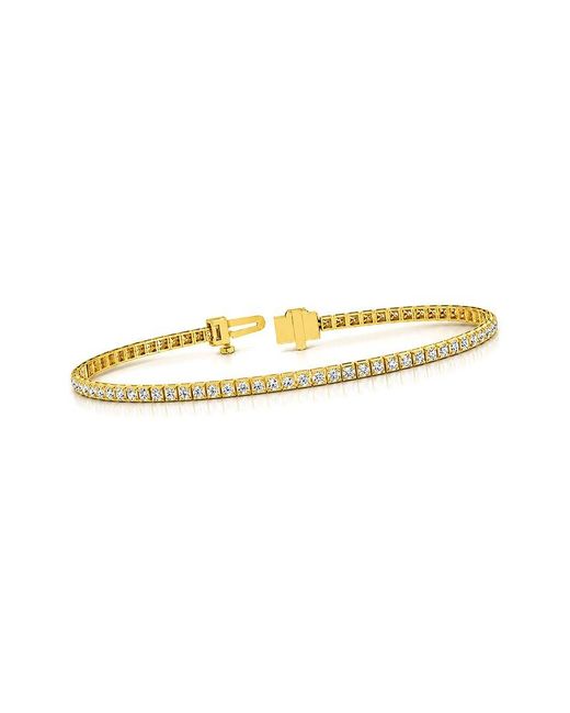 Lab Grown Diamonds White 14K 2.11 Ct. Tw. Lab-Grown Diamond Tennis Bracelet