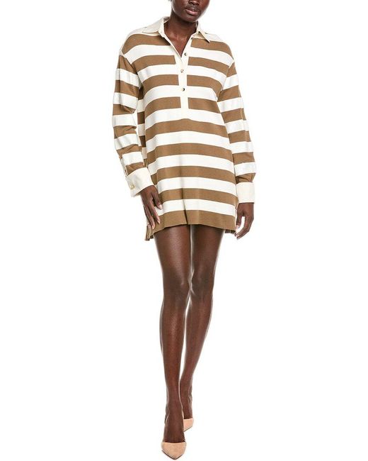 Max Mara White Ribelle Polo Dress