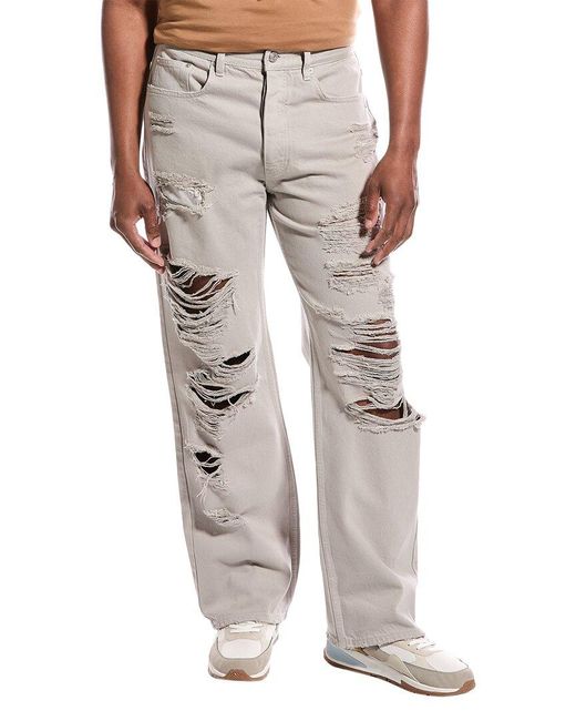 FRAME Gray Extra Wide Leg Smoke Grey Jean for men