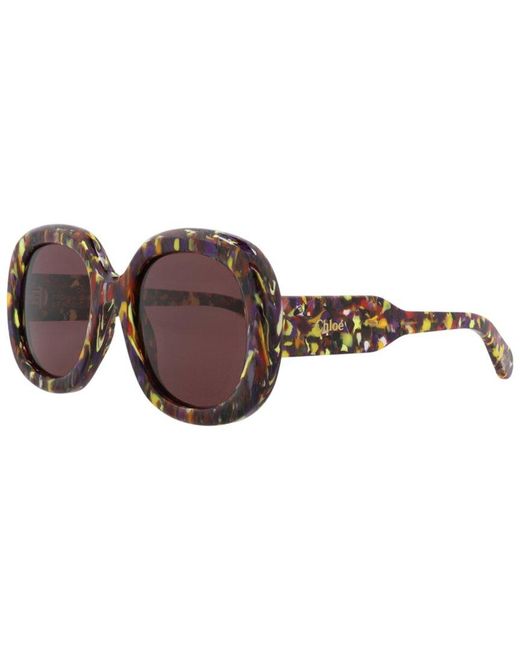 Chloé Brown 55Mm Sunglasses