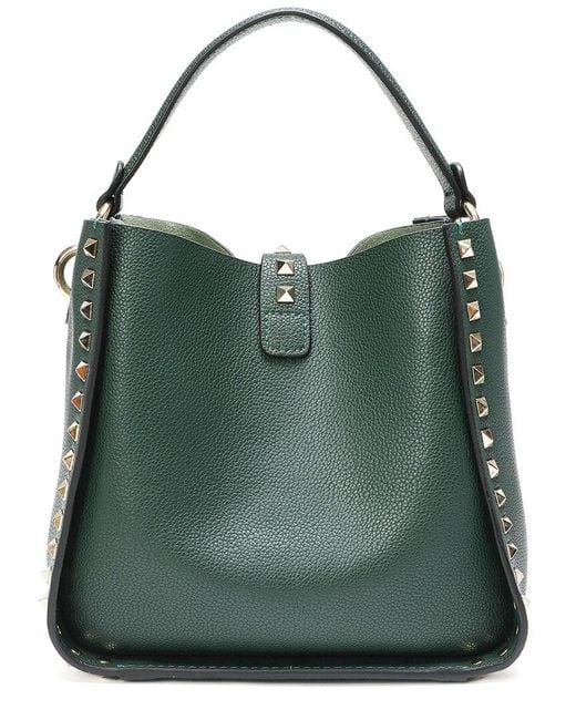 Tiffany & Fred Paris Green Full-Grain Leather Hobo Bag