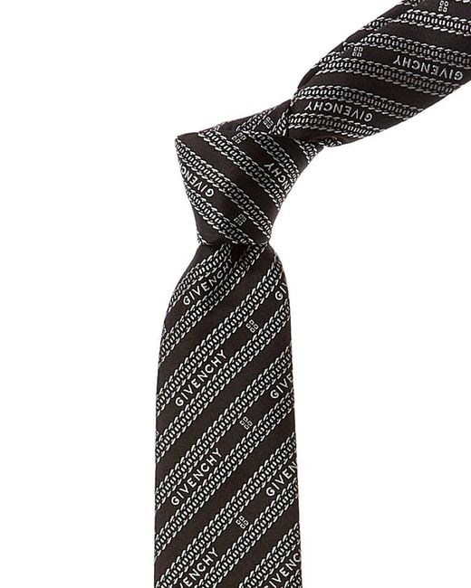 Givenchy Black Silk Tie for men