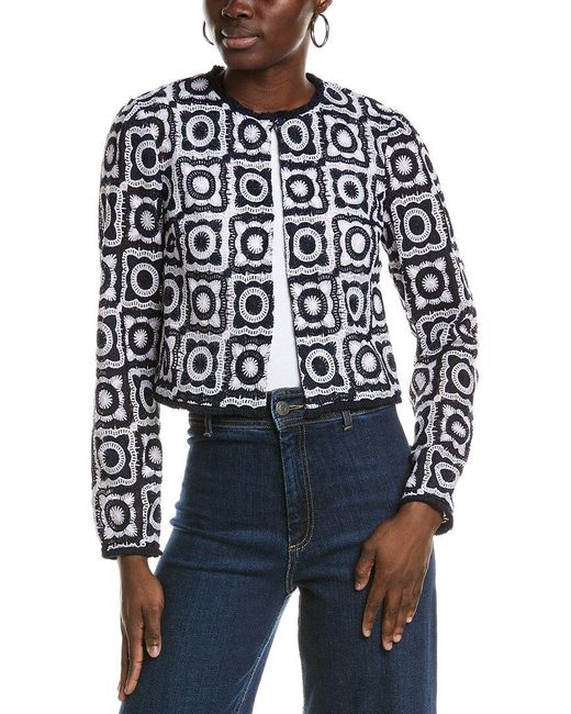 Ramy Brook Blue Ana Daniella Jacket