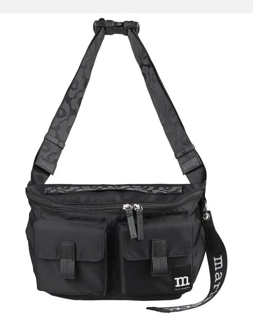 Marimekko Black Marimekko Sling M Solid Satchel