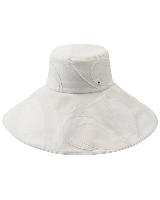 Helen Kaminski White Tilli Bucket Hat