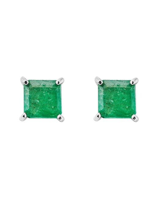 Forever Creations Signature Green Forever Creations 14k 1.40 Ct. Tw. Emerald Earrings