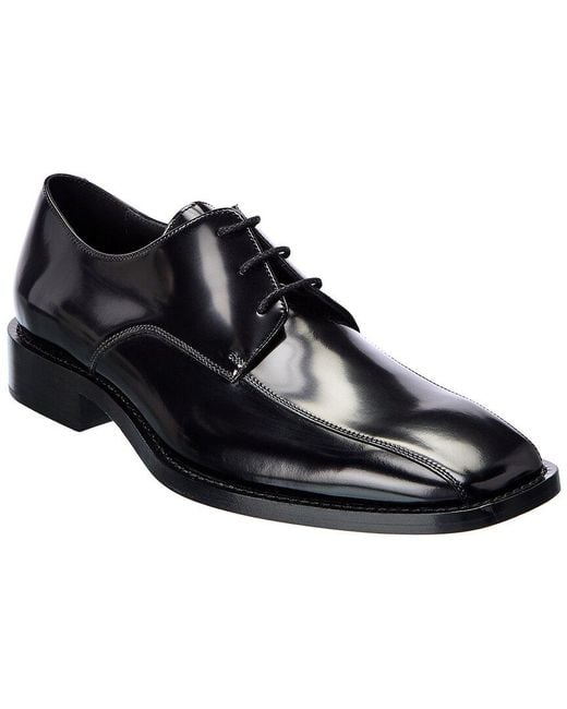 Balenciaga Black Leather Oxford for men