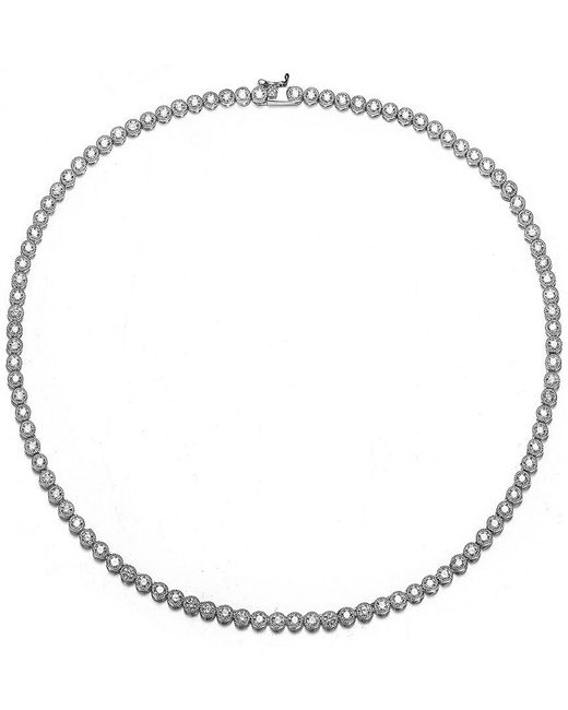 Genevive Jewelry Metallic Cz Necklace