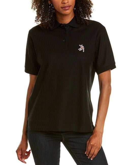 Burberry Black Pique Polo Shirt