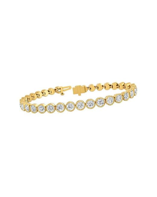 Lab Grown Diamonds Metallic 14K 8.50 Ct. Tw. Lab-Grown Diamond Tennis Bracelet