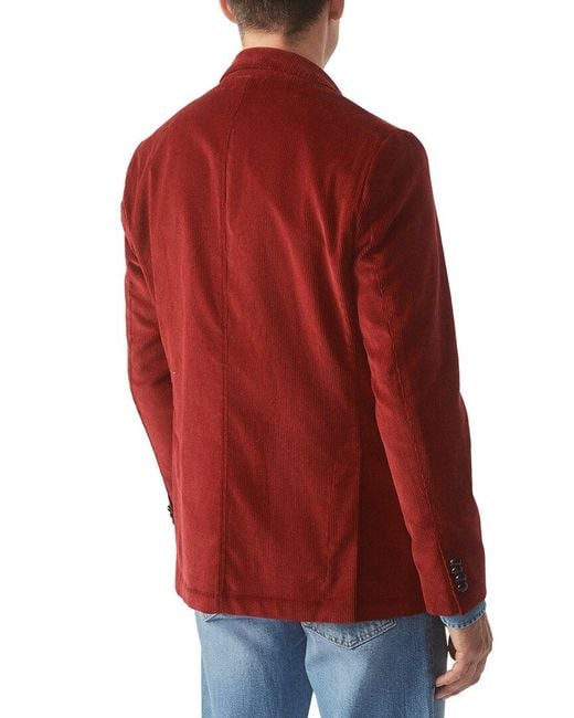 J.McLaughlin Red Suffolk Jacket for men